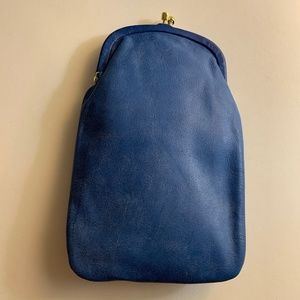 NEW St. Thomas Leather Glasses Case BLUE